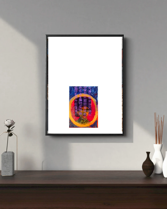 As It Is Written Of Me 6 - Contemporary African Art. Original Mixed Media On Paper Diptych By Nigerian Artist Paul Ahiyawu.