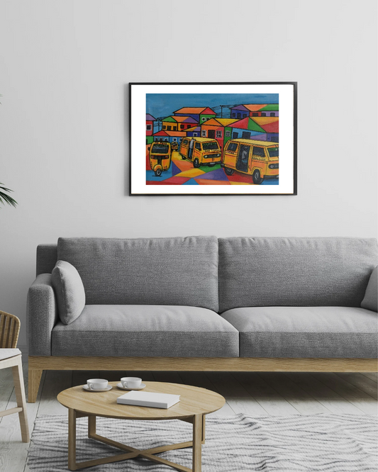 Color code - African Wall Art. Original Acrylic Painting By The Okechukwus