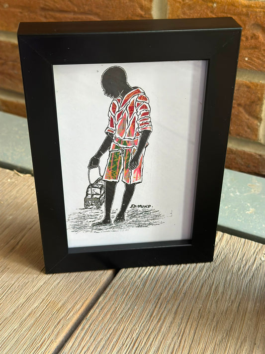 Toy Car - African Miniature Painting.