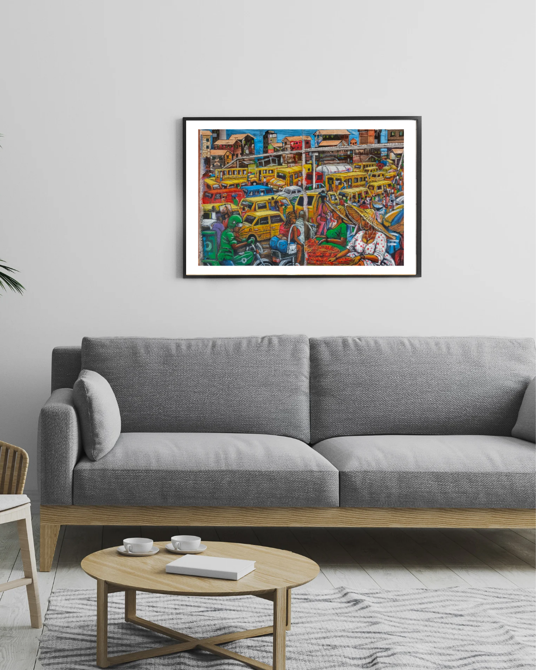 Okada way - African Wall Art. Original Mixed Media On Canvas Diptych Painting By The Okechukwus