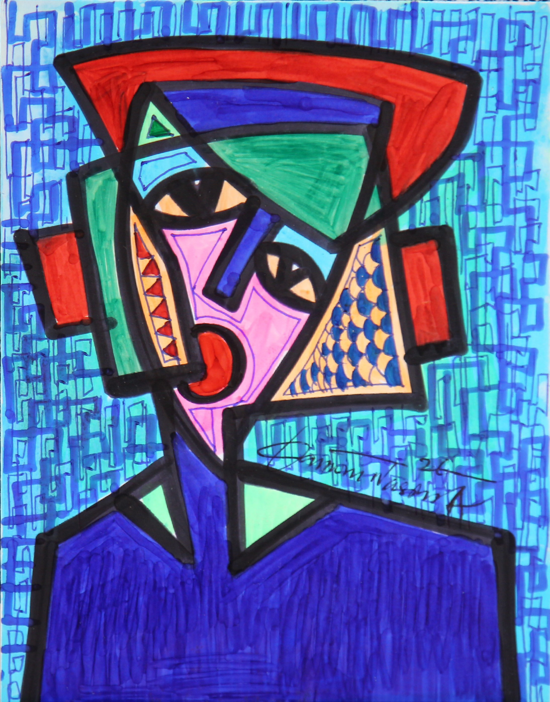 Fuskokin Afirka. African Decorative Art. A Collection Miniature Paintings by Nigerian Artist Daminu Wasiu.