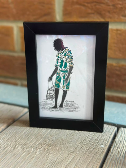Toy Car - African Miniature Painting.