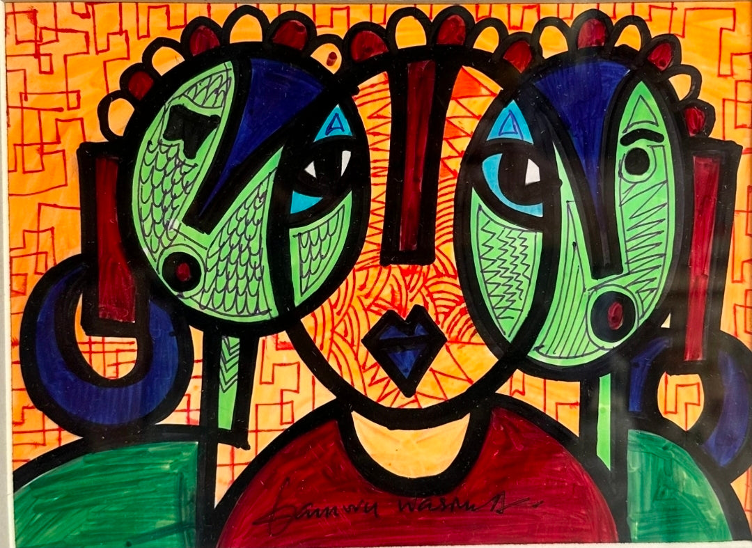 Fuskoki da Wurare. African Decorative Art. A Collection of Landscape Oriented Miniature Paintings by Nigerian Artist Daminu Wasiu.